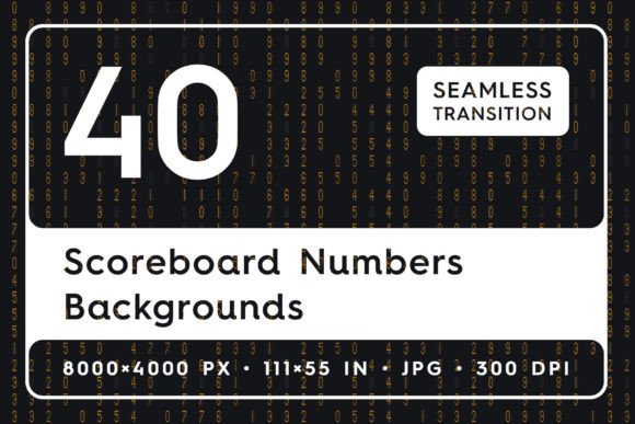 40 Scoreboard Numbers Backgrounds: A Futuristic Digital Edge