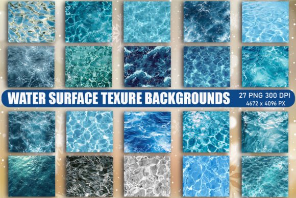 Capturing Nature's Calm: Using Water Surface Texture Backgrounds
