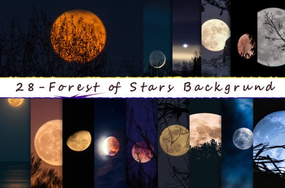 Forest of Stars Lunar Backgrounds: Crafting Cosmic Visuals