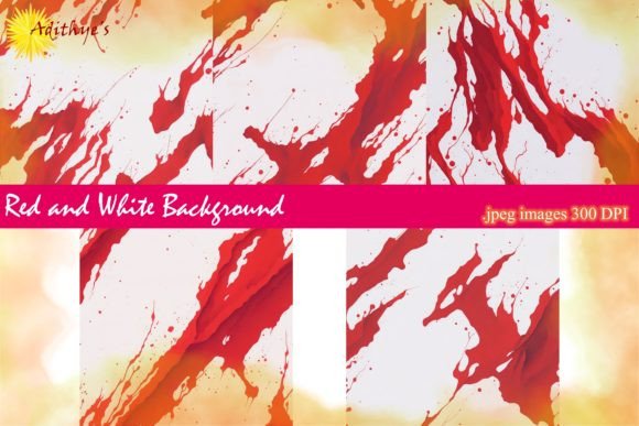 Red and White Backgrounds: Bold Visual Assets for Designers