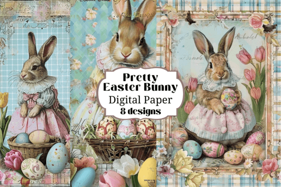 Spring into Creativity: 8 Pretty Easter Bunny Backgrounds for Crafters