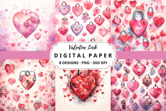 Unlocking Romance: Design with Valentine Lock Backgrounds
